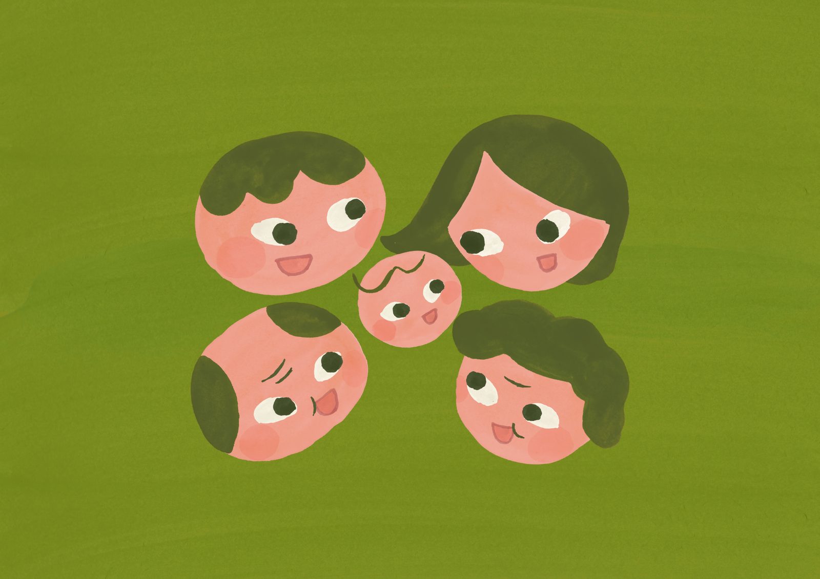 실천편 — 맘곁 가족 일러스트